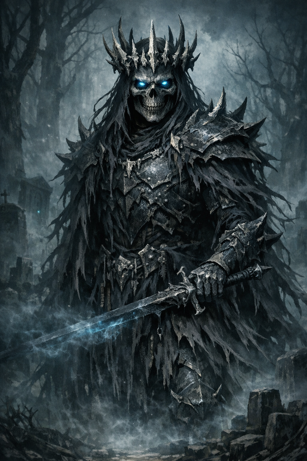 Pre-Conjure Bone Crowned Wraith