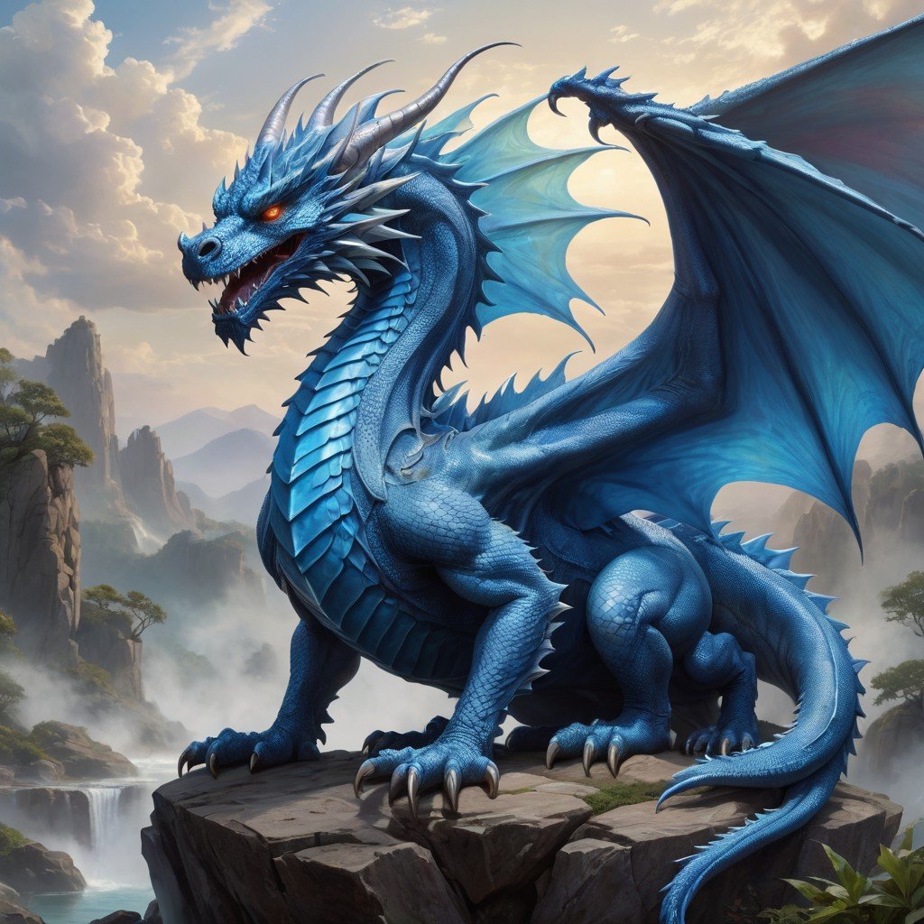 Pre-Conjure Blue Dragon (image for) Pre-Conjure Blue Dragon