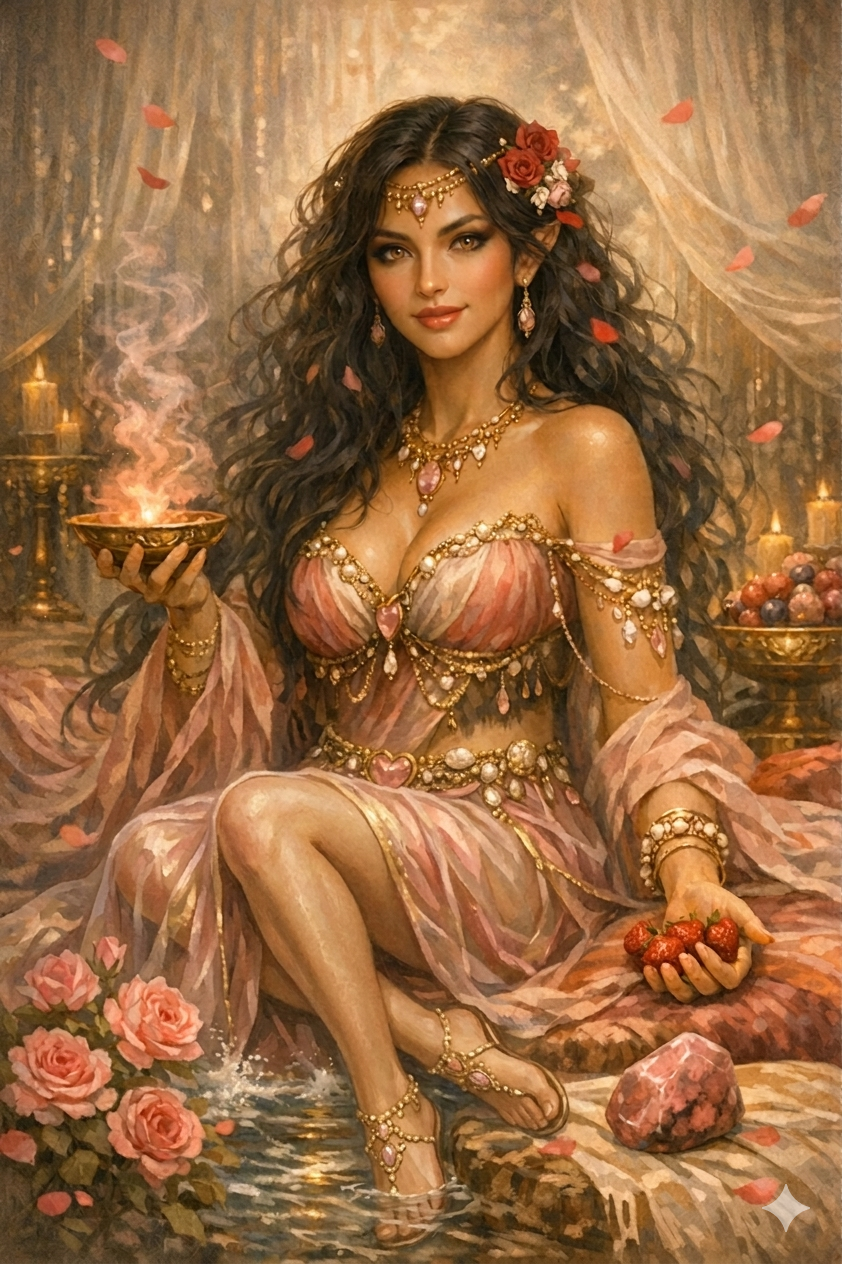 Pre-Conjure Human Priestess of Hedone (image for) Pre-Conjure Human Priestess of Hedone