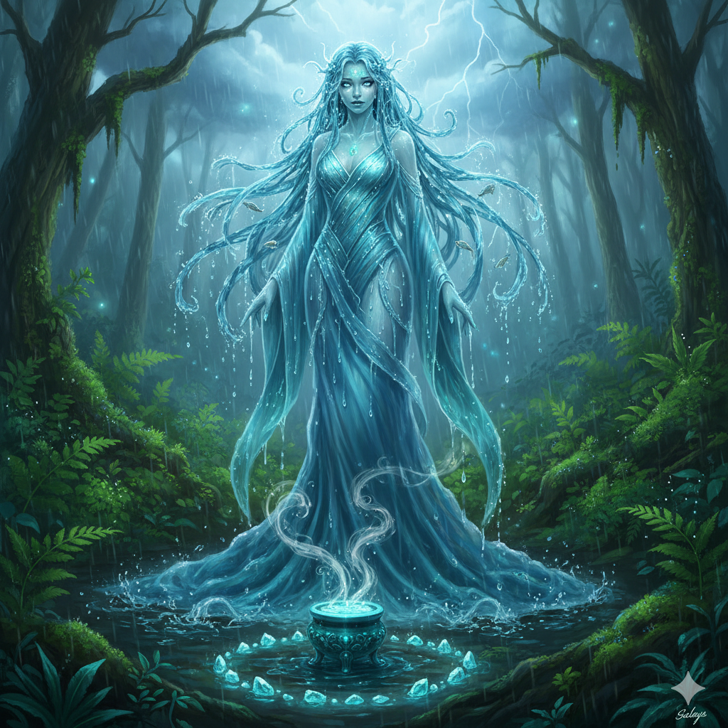 Pre-Conjure Eteranal Rain Demoness Princess