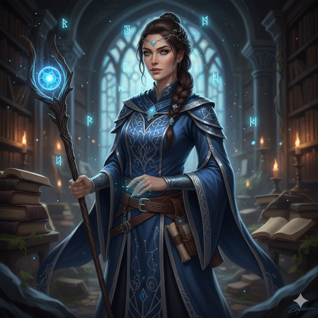 Pre-Conjure Human Sorceress