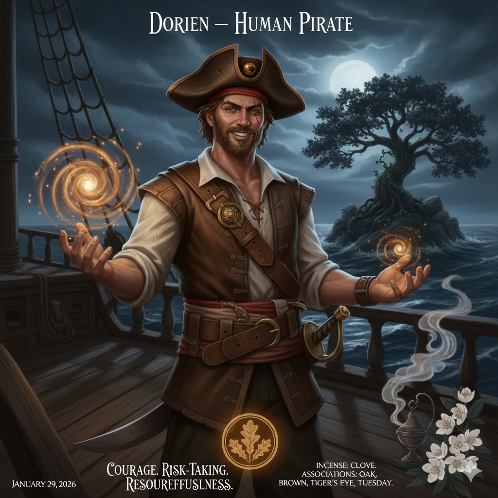 Pre-Conjure Human Pirate