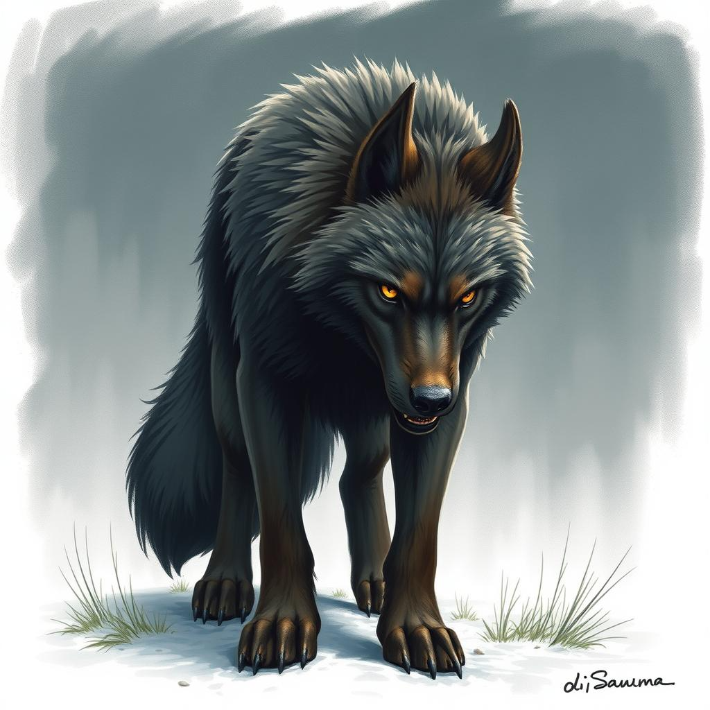 Custom Conjure Astral Dire Wolf by Tizri