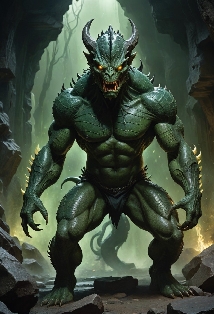 Pre-Conjure Reptilian Demon (image for) Pre-Conjure Reptilian Demon