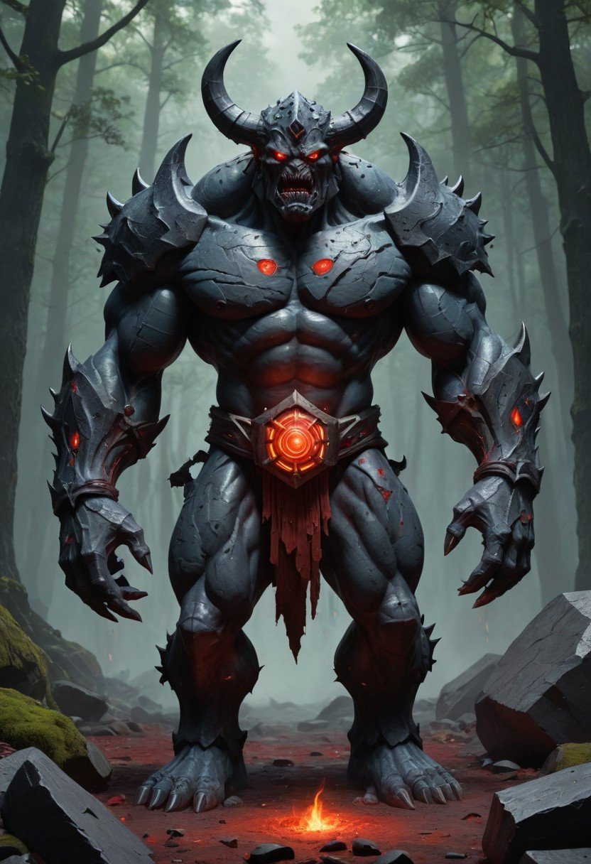 Pre-Conjure BA Bloodstone Golem Demon (image for) Pre-Conjure BA Bloodstone Golem Demon