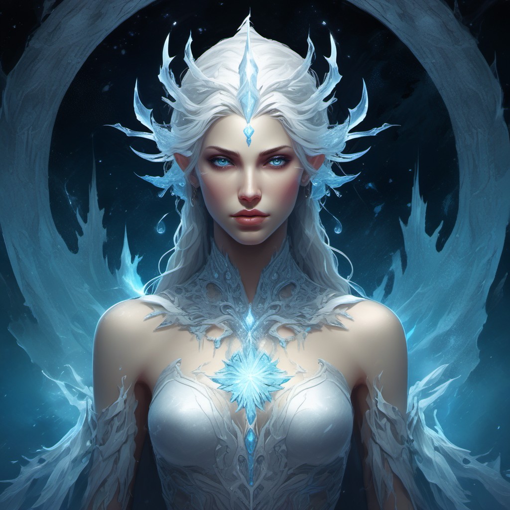 Pre-Conjure Frozen Wastelands Demoness